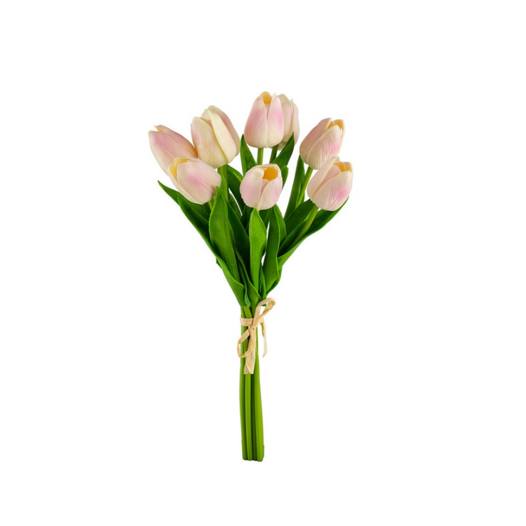 Artificial Pink Tulip Bunch - 9 Pce image 0